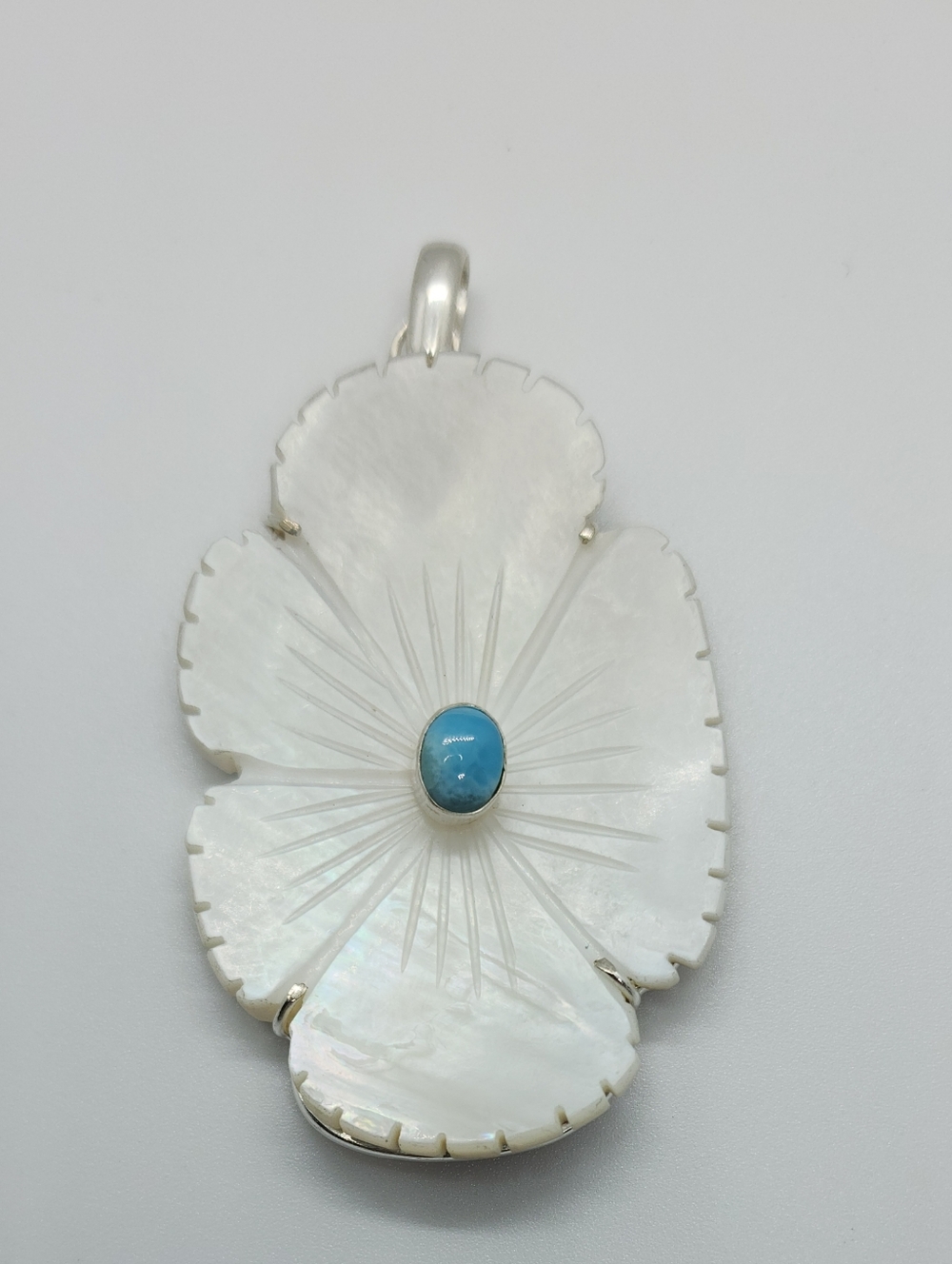 Handcrafted Larimar Set - Picture 6 of 6